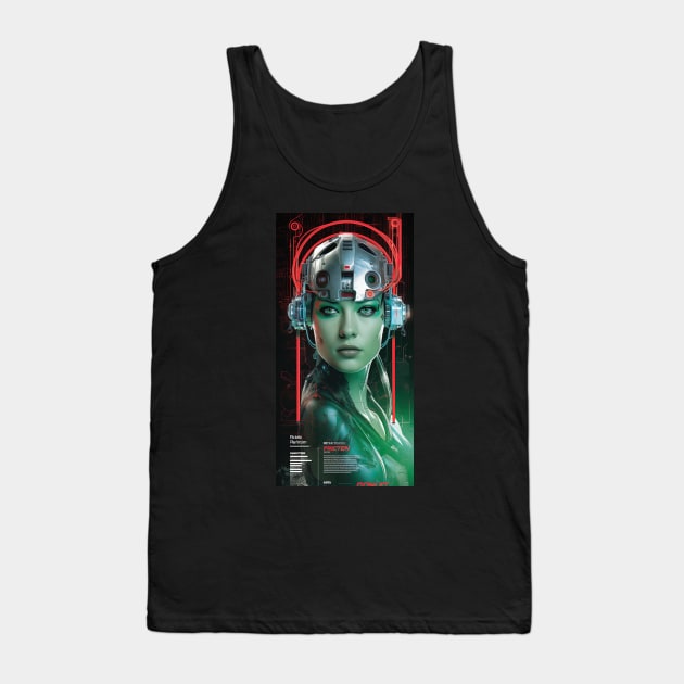 cyberpunk 2077 style design Tank Top by Maverick Media